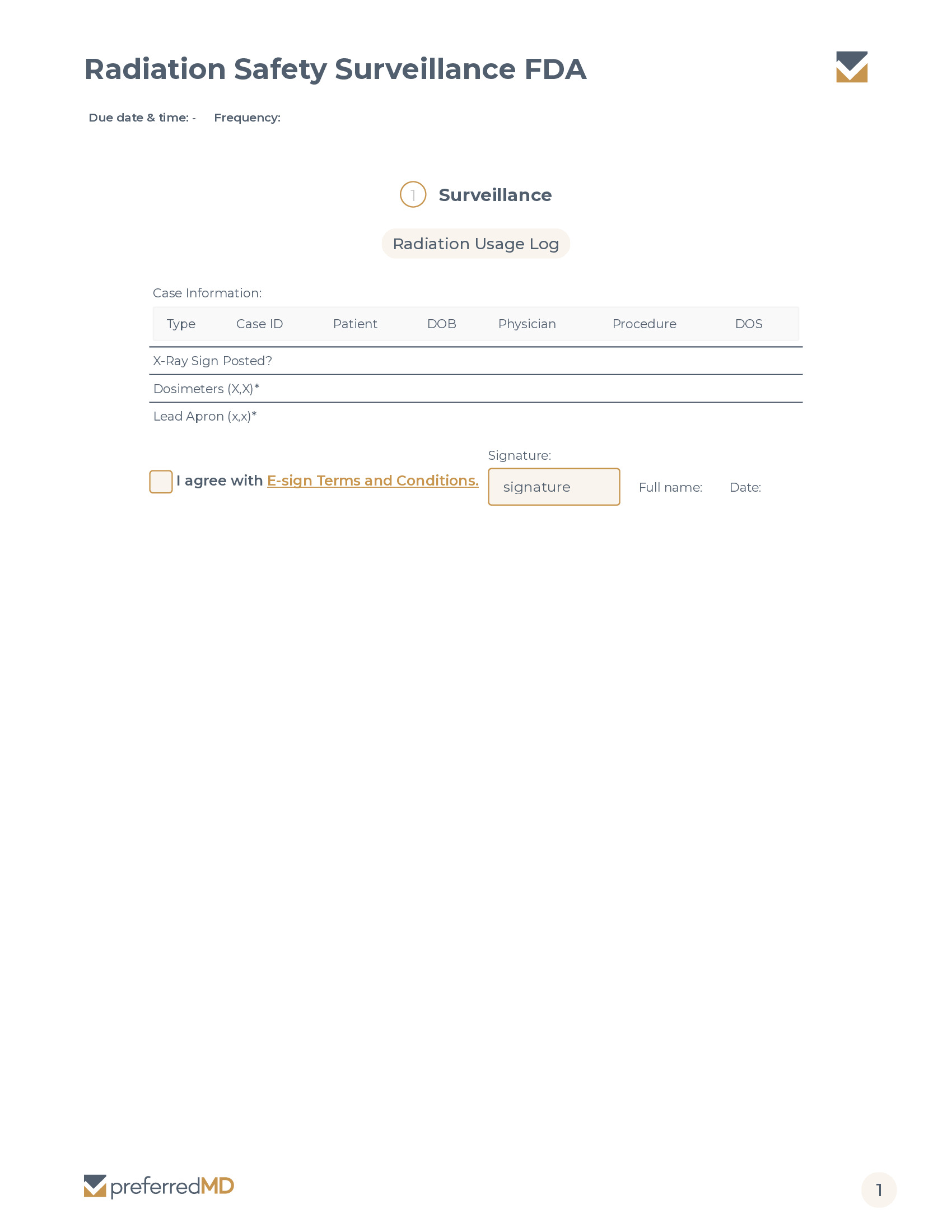 Radiation Safety Surveillance FDA template PDF